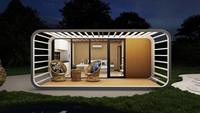 Maison préfabriquée moderne de 20 pieds et 40 pieds, petite maison extérieure, conteneur détachable, studio mobile, bureau, pod, cabane Apple