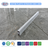 Profilé d'extrusion plastique personnalisé PVC/ABS/PP/UHMWPE pour système de rail de rideau de plafond