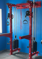Système de poulies réglable multifonctionnel mural en acier de haute qualité pour entraînement complet du corps à domicile, machine à câbles peu encombrante