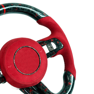 Pièces de voiture en fibre de carbone forgée rouge, volant sport personnalisable pour <span class=keywords><strong>Ford</strong></span> Mustang 2015 2016 2018 2020 <span class=keywords><strong>2023</strong></span> avec rouge, DIY, neuf - Product Image 5
