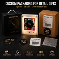 Faible MOQ Stray Kids NFC CD Player Aimant de réfrigérateur avec 9 CD pour décoration intérieure Veilleuse avec fonction rotative Merch Kpop