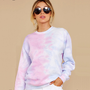 2022 New Fashion Casual High Quality Cotton Oversize Blank Customized Streetwear Unisex Women <strong>Tie</strong> <strong>Dye</strong> <strong>Sweatshirt</strong> - Product Image 2