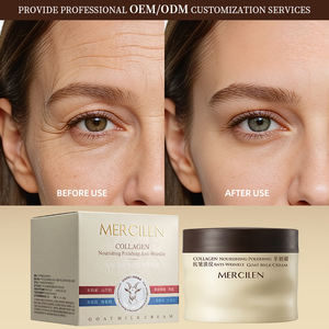 Crema Facial <span class=keywords><strong>de</strong></span> <span class=keywords><strong>Leche</strong></span> <span class=keywords><strong>de</strong></span> Cabra MERCILEN con Colágeno, Hidratante, Iluminadora y Antiarrugas, Tratamiento Efectivo Contra las Arrugas - Product Image 3