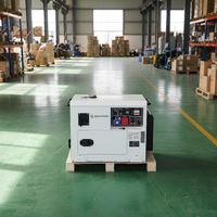 Groupe électrogène silencieux double carburant Binshi Power 5KW 6KW 7KW 8KW 10KW à démarrage électrique, essence, GPL, gaz naturel pour maison