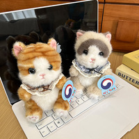 Breloque en peluche ours en dessin animé, mini-ours, pendentif porte-clés pour sac à dos, jouet compagnon de table, vente en gros