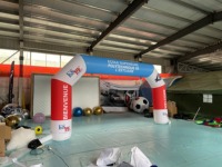 Arche de marathon gonflable personnalisée en usine, gonflables publicitaires avec souffleur d'air électrique pour la promotion d'expositions