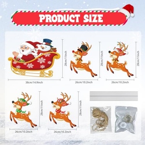 Letreros Navideños Impermeables para Jardín, Decoración para Fiestas en Casa, Caminos, Patios, Material PP, Corte Personalizado - Product Image 6