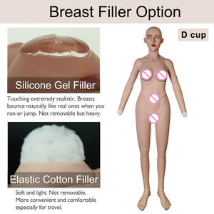 Combinaison Intégrale en Silicone avec Pieds, <span class=keywords><strong>Masque</strong></span> Féminin et Poitrine pour Travesti Homme en Femme, Body Sissy pour Cosplay - Product Image 4