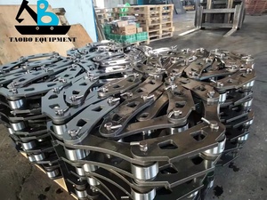 חדש תאימות אמפיבי מחפר חלקי מטעין פלדה הידראולי גומי מסלול פלדה גומי לנעל בנייה שונה פיר מנוע - Product Image 5