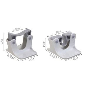 Broom and Mop Gripper Sturd Broom Holder Wall Mount Broom Gripper Holds Self Adhesive No Drilling Dustpan Hanger for Home - Product Image 2