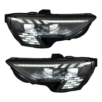Pour Audi A3 8Y 2021 2022 2023 2024, ensemble de phares à LED matriciels, double lentille Bi-LED, boîtier noir fumé avec accessoires DRL