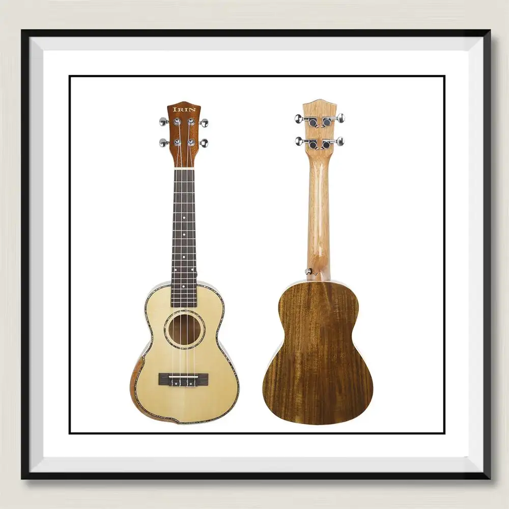 Jelo IY-3 23 Inch Acoustic Ukelele Guitar Tốt Nhất Bán Ánh Sáng Nhạc Cụ Cho Trẻ Em Làm Của Vân sam Với Matt Kết Thúc