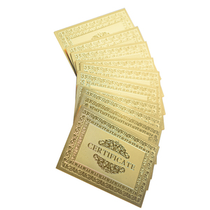 Certificado Personalizado con Logotipo Impreso, Duradero, Impermeable, Certificado de Autorización con Lámina de Oro de 24k - Product Image 4