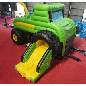 Maison gonflable de rebond de <span class=keywords><strong>camion</strong></span> de ferme de prix usine grand château plein d'entrain gonflable de tracteur de videur de partie gonflable avec la glissière - Product Image 5