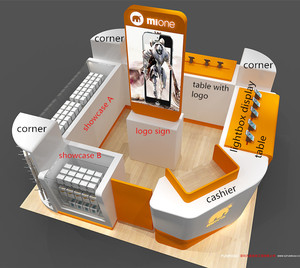 Chiosco Personalizzato per Cellulari Vetrina in Vetro Espositore per Cellulari Scaffale Espositivo per Accessori Telefonici - Product Image 4