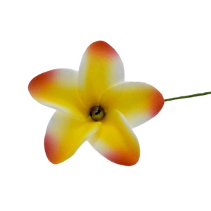 Fleurs en forme de tête de mousse EVA, design hawaïen, avec perle au centre, pour décoration de fête de mariage, pour femmes et filles, nouvelle collection 2020 - Product Image 5