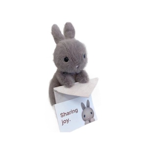 Peluche Lapin Personnalisée en Velours avec Enveloppe, <span class=keywords><strong>Jouet</strong></span> Anti-Stress en Coton PP, Cadeau Adorable <span class=keywords><strong>pour</strong></span> Bébés de 0 à 24 Mois - Product Image 4