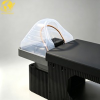Table de massage thaïlandaise électrique avec appui-tête réglable en cuir PU pour salon de beauté, spa, équipement de lavage de cheveux et de shampoing