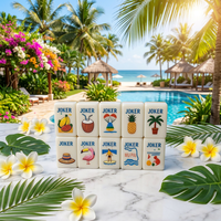 Meilleure Vente : Ensemble Complet de Mahjong Américain pour Mini Parc d'Attractions d'Été avec Étui de Transport, Supports en Acrylique, Tapis et Accessoires OEM/ODM