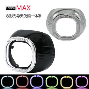 MAX 3,0 pouces, guide de lumière intégré en forme de U, pare-soleil, œil d'ange, phare LED de voiture, lentille bi-xénon, couvercle décoratif - Product Image 3