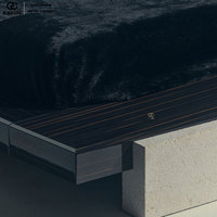 Hochwertiges Luxuriöses Italienisches Verstellbares Voll-Leder-Doppelbett für Villen. Mit Premium-Schlafzimmerdesign und Luxuriöser Oberfläche