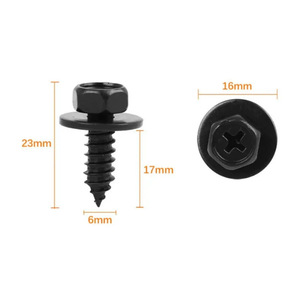Tornillos Autorroscantes de Cabeza Hexagonal de 6.1 mm de Diámetro y 21.9 mm de Longitud para Guardabarros y Protectores de Parachoques de Metal para Toyota y Lexus - Product Image 2
