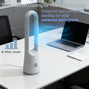 Ventilador de Torre sin aspas inteligente Tuya Wifi de alta velocidad, ventilador de filtro desmontable HEPA con purificador de aire - Product Image 5