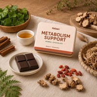 Complément Alimentaire au Chocolat à Base de Plantes pour Soutenir le Métabolisme Antioxydant pour Hommes, Saveur Chocolat