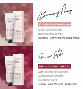 JMELLA EN FRANCE Crème pour les mains parfumée à la rose pétillante 50 ml pour peaux sèches, adoucissante, hydratante, absorption rapide, légère - Product Image 5
