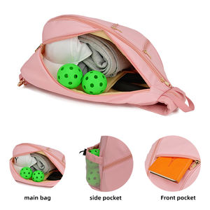 Sac à dos de pickleball de sport à l'épaule pour femmes de qualité supérieure sac de <span class=keywords><strong>raquette</strong></span> personnalisé avec support de pagaie pour une utilisation en salle de sport - Product Image 3