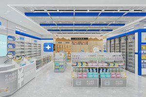 01-XDKJS-A, tienda de farmacia, diseño de interiores, tienda de <span class=keywords><strong>Medicina</strong></span> de madera moderna, estante de exhibición para tienda de farmacia, muebles de exhibición - Product Image 5