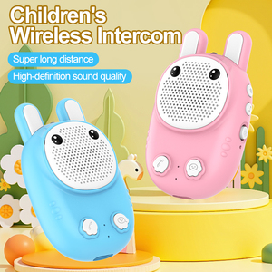 Meilleures ventes : Talkie-walkie étanche IP46 pour enfants, <span class=keywords><strong>interphone</strong></span> vocal <span class=keywords><strong>sans</strong></span> <span class=keywords><strong>fil</strong></span> 2,4 G, appel à une touche pour les rassemblements familiaux - Product Image 2