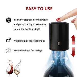 Portabottiglie riutilizzabile portabottiglie ermetico per <span class=keywords><strong>vino</strong></span> con pennarello per data tappo sottovuoto per <span class=keywords><strong>vino</strong></span> - Product Image 2