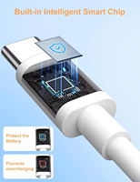 Câble USB C 100W 6A Super Charge 6A Câble de charge USB-C Type C Câble de données Charge rapide pour Huawei Honor 500 Magic6 Lite 6Pro