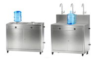 Station de remplissage d'eau semi-automatique 20L (5 gallons) avec 4 robinets et emballage en caisse