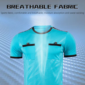 ชุดเสื้อฟุตบอล2025สำหรับผู้ใหญ่เด็กชุดยูนิฟอร์มผู้ตัดสินชุดฝึกผู้ชายพร้อมโลโก้ออกแบบได้ตามต้องการ - Product Image 3