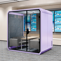 Design modulaire Office Pod Intérieur Extérieur Silence Cabine téléphonique insonorisée Bureau préfabriqué Cabine de réunion