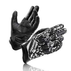 Gants de <span class=keywords><strong>moto</strong></span> Alien Monster Design Ce approuvé Glow in Dark Print & Sheepskin Comfort Palm Gants de vélo de montagne - Product Image 2