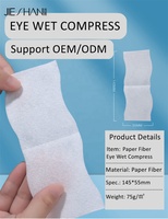 Discos de Papel Absorbentes Desechables para Desmaquillar el Rostro, Compresas Húmedas para Ojos, 14.5x5.5cm, 1 Capa
