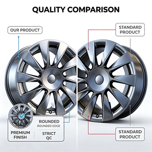 Jantes en alliage <span class=keywords><strong>noir</strong></span> de 17, 18 et 19 pouces, 5x108, 4x108 pour Ford Fusion, Mondeo, Peugeot <span class=keywords><strong>208</strong></span>, 308, 408, jantes en aluminium pour voitures particulières, vente en gros - Product Image 6