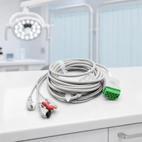 Câble ECG à 5 fils compatible avec les appareils GE Procare B40/Tram 500 EOS pour usage hospitalier