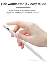 Stylet capacitif universel pour tablette Android, écran tactile magnétique, crayon numérique avec charge Type-C