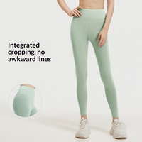 Pantalon de yoga taille haute pour femme en Spandex/Polyester, haute élasticité, respirant, infroissable, effet push-up et amincissant