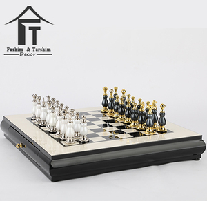 Scacchiera Magnetica <span class=keywords><strong>in</strong></span> <span class=keywords><strong>Legno</strong></span> di Alta Qualità con Pezzi <span class=keywords><strong>in</strong></span> Metallo, Gioco degli Scacchi per Adulti - Product Image 6