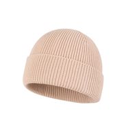 Venta al por mayor Unisex Beanie Cap Hombres Mujeres Color sólido 100% Algodón Suave Cálido Invierno Sombreros Cuffed Knitted Hat Personalización Compatible