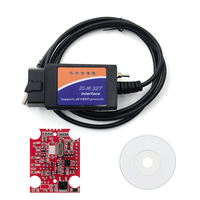 ELM 327 V1.5 PIC18F25K80 para FORScan ELM327 USB para Windows HS CAN/MS CAN Switch para Ford CH340 OBD2 herramienta de diagnóstico de coche escáner