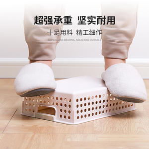 Panier de rangement en plastique rectangulaire avec poignée pour organiser les petits objets à la maison, au bureau, en cuisine ou dans la salle de bain - Product Image 4