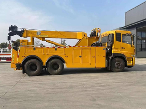 Camion de dépannage lourd 6x4 |   Plateforme de remorquage et de levage séparée à double essieu arrière pour le sauvetage routier - Product Image 5