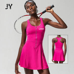 Joyyoung Factory Womens Clothing Sportswear <strong>Sexy</strong> Zip Tennis Dress Quick Dry <strong>Golf</strong> Dress Tennis Wear Gym Fitness Girls <strong>Outfits</strong> - Product Image 3
