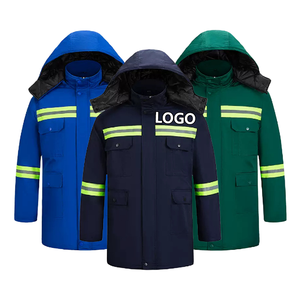 कस्टम लोगो 100% सूती लौ प्रतिरोधी वेल्डिंग कार्य जैकेट कपड़े लंबे आस्तीन सुरक्षा औद्योगिक वर्कवियर - Product Image 1